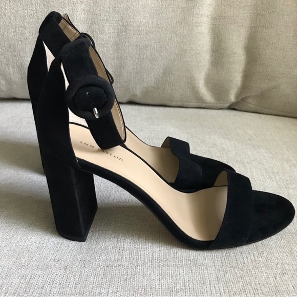 Ann Taylor Shoes - Ann Taylor suede Block Heels.